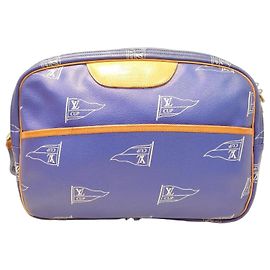 Borsa a Tracolla Louis Vuitton Cup 1992 Sac Cowes Blu Blu
