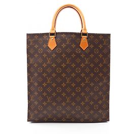 Louis Vuitton Sac Plat Tote Bag Marrom