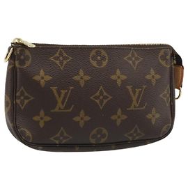 LOUIS VUITTON Monogram Mini Pochette Accessoires Bolso N41667 LV Auth mr2632 Monograma