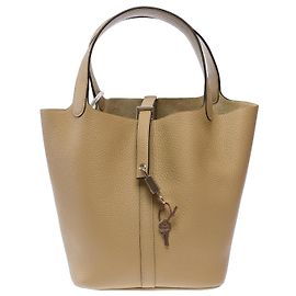 Hermès Bolsa HERMES Picotin em Couro Bege - 103682 Bege