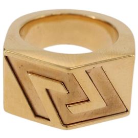 Bague VERSACE en métal doré Auth BA13629V Autre