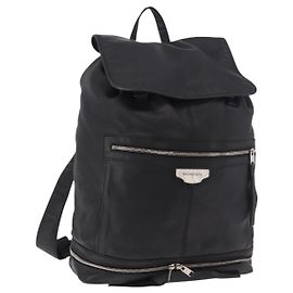 Mochila BALENCIAGA de couro preto prata 340138 Auth ka4909 Preto Prata