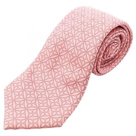 Corbata de seda Louis Vuitton Monogram Flower Rosa