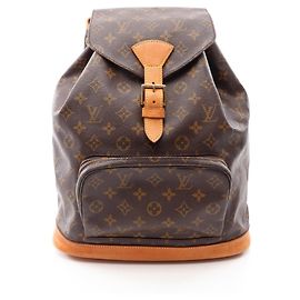 Louis Vuitton Montsouris GM Monogram Rucksack/Handtasche Braun