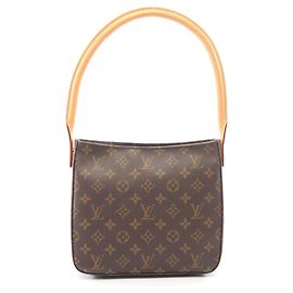 Bolsa de Ombro Louis Vuitton Looping MM Marrom