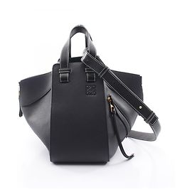 Loewe Hammock Small 2-Way Handbag Black Navy blue