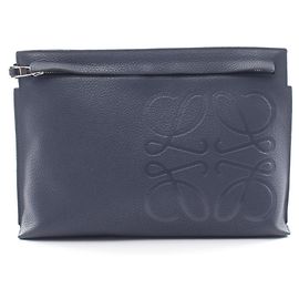 Loewe T Pouch Anagram Second Bag Tasche Marineblau