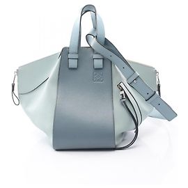 Loewe Hammock Small 2-Way Leather Handbag Blue