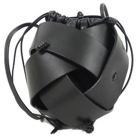 Bolsa de ombro em couro de bezerro preto Loewe A630Z45X02 Preto