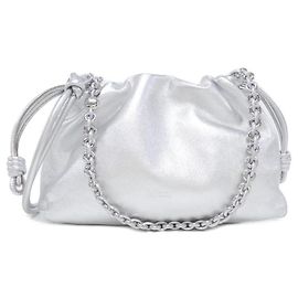 Loewe Flamenco Purse Medium Handtasche Silber