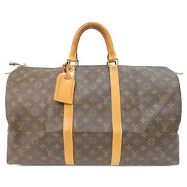 Sac Boston Louis Vuitton Monogram Keepall 50cm Marron