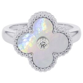 Bague Alhambra Van Cleef & Arpels en or blanc 18K Autre