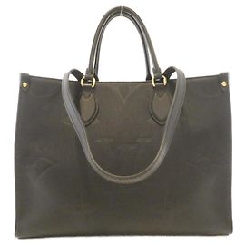 Louis Vuitton Monogram Empreinte OnTheGo MM Handbag Black