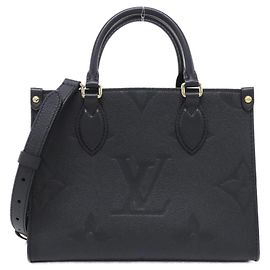Sac à main Louis Vuitton Monogram Empreinte OnTheGo PM Noir