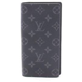 Louis Vuitton Portefeuille Brazza Bi-fold Long Wallet Black