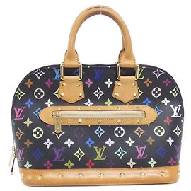Louis Vuitton Monogram Multicolore Alma PM Handbag Black