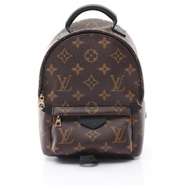 Zaino/Borsa Louis Vuitton Palm Springs Mini Monogram Marrone Nero Monogramma