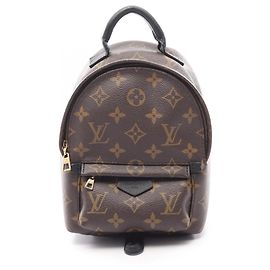 Zaino/Borsa Louis Vuitton Palm Springs Mini Monogram Marrone Nero Monogramma