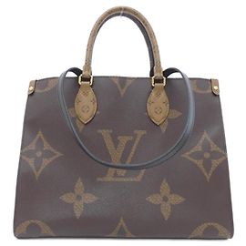 Bolsa Louis Vuitton Monogram Giant OnTheGo MM Marrom