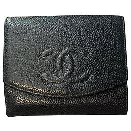 Chanel Timeless CC Bifold Wallet Caviar Black