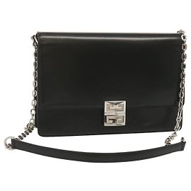 Givenchy 4G Shoulder Bag Leather Medium Black
