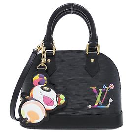 Louis Vuitton Epi Alma BB Handbag Black
