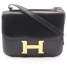 Hermès Sac à épaule Hermes Constance 23 Noir