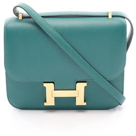 Hermès Bolsa de Ombro Hermes Constance 3 Mini Verde