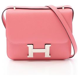 Hermès Bolsa de ombro Hermes Constance 3 Mini Rosa