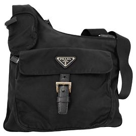 Prada Triangle Shoulder Bag BT0520 Black