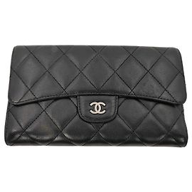 Chanel Timeless Long Wallet Lambskin Black