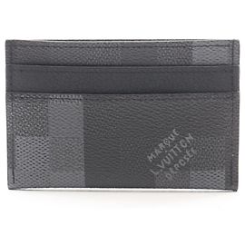 Portacarte Double Damouflage Louis Vuitton Nero