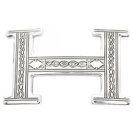 Hermès Hermes Touareg H-Belt Buckle Accessory in Silver 925 Silvery