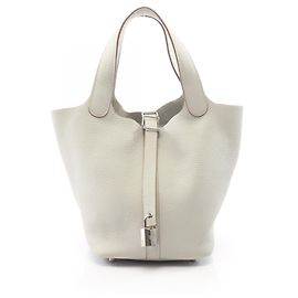 Hermès Bolsa Hermes Picotin Lock PM Marrom