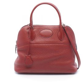 Hermès Hermes Bolide 31 Handbag in Burgundy Red Dark red