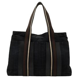 Hermès Sac cabas Hermes Troca Horizontal MM Noir