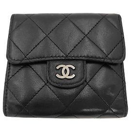 Chanel Trifold Flap Lambskin Nero