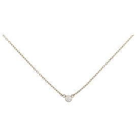 Autre Marque Collier en diamant Au750 Doré