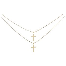 Autre Marque Collana con Croce Au750 D'oro