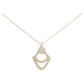Autre Marque Collier en diamant Au750 Doré