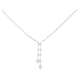 Autre Marque Collana in Au750 e Diamanti Argento