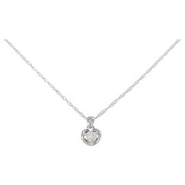 Autre Marque Colar de Pt850 e diamante Prata
