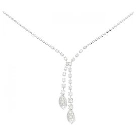 Autre Marque Au750 Diamant Halskette Silber