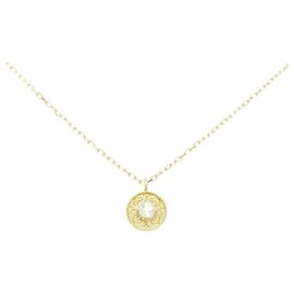 Autre Marque Colar de pedra da lua Au750 Dourado