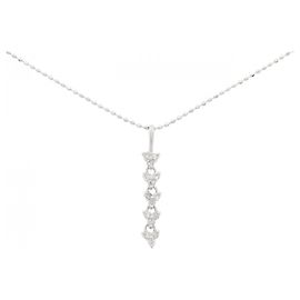 Autre Marque Au750 Diamant Halskette Silber