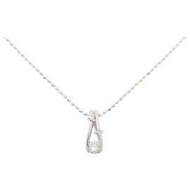 Autre Marque Au750 Diamant Halskette Silber
