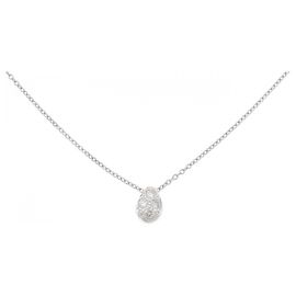 Autre Marque Au750 Diamond Necklace Silvery