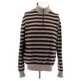 Loro Piana Pull à rayures en cachemire Marron