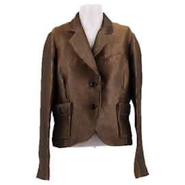 John Galliano Gold and Black Blazer Golden