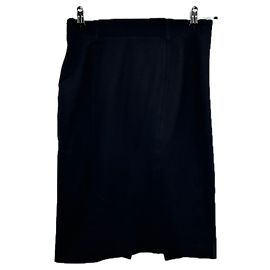 Acne Schwarzer Rock mit Verschluss Schwarz
